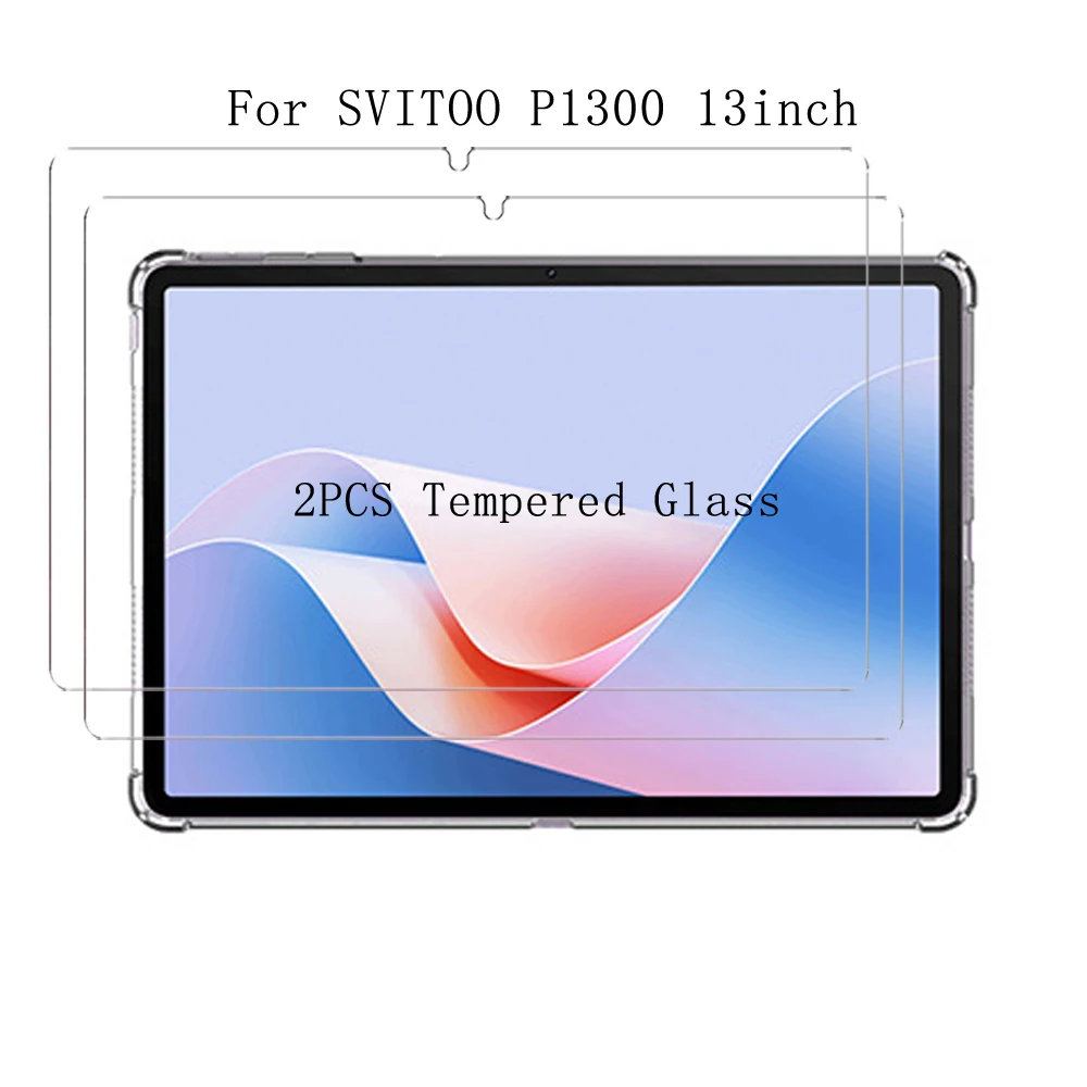 

2PCS HD Tempered Glass For SVITOO P1300 13'' Tablet Screen Protectors Films