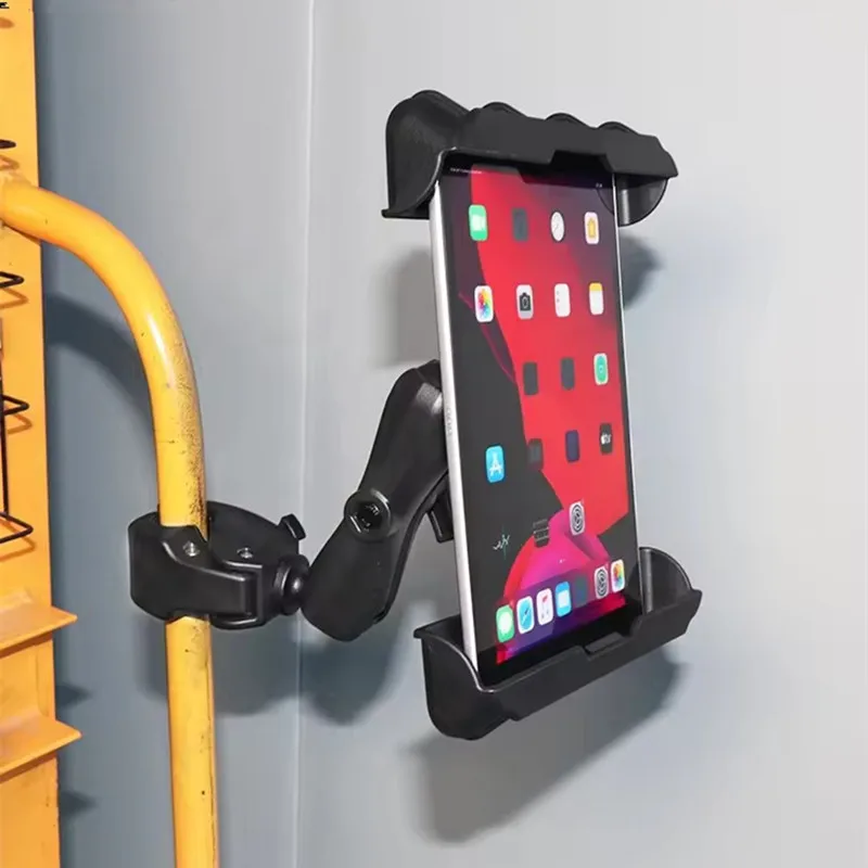 TabDock-Klemme, robuste Pfosten-/Stangenhalterung für stationäre Fahrräder, Fitnessstudio, Laufbänder, Wagen, Rollstühle, Krankenhauspatientenpflege