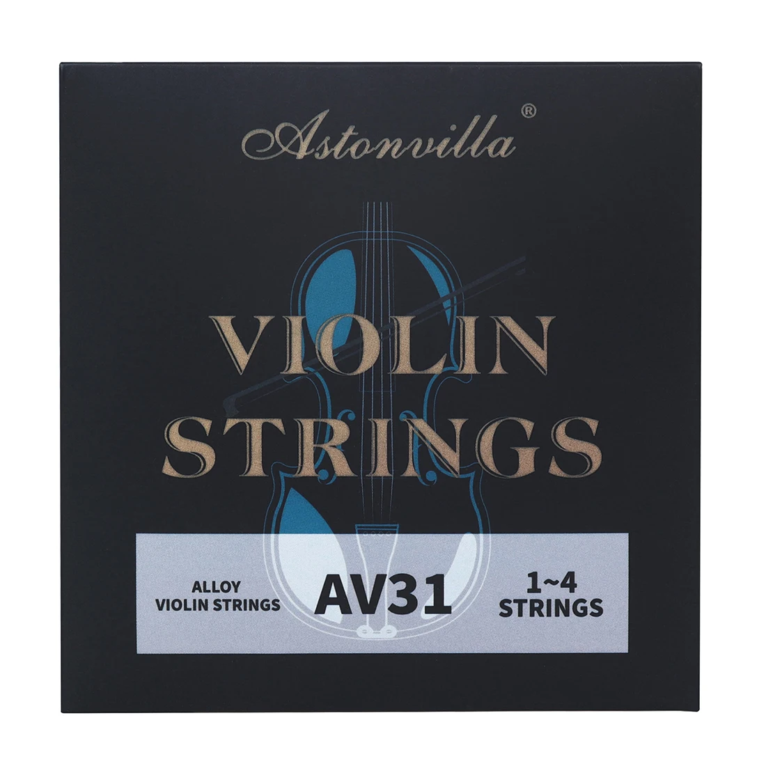 Astonvilla-AV31 Cordas De Violino, Liga De Cobre, Cordas Duráveis, Fio De Aço Inoxidável, Acessórios E Peças De Violino