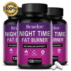 Best Nighttime Fat Burner - Thermogenic Fat Burner, Natural Appetite Suppressant and Metabolism Booster, Immune Health