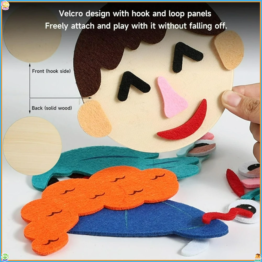 لعبة مونتيسوري للأطفال الصغار 3-6، ألعاب التعلم العاطفي الاجتماعي للأطفال، ألعاب تعليمية مبكرة مصنوعة يدويًا/إبداعية يمكنك صنعها بنفسك #5