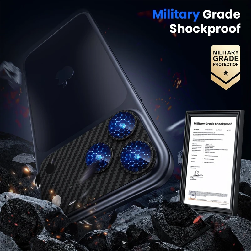 ألياف الكربون معدن زجاج عدسة الكاميرا حامي آيفون الهواء 17 ماكس زائد 17 برو 17 الهواء IPhone17 i17 آيفون غطاء للعدسات الملحقات #4