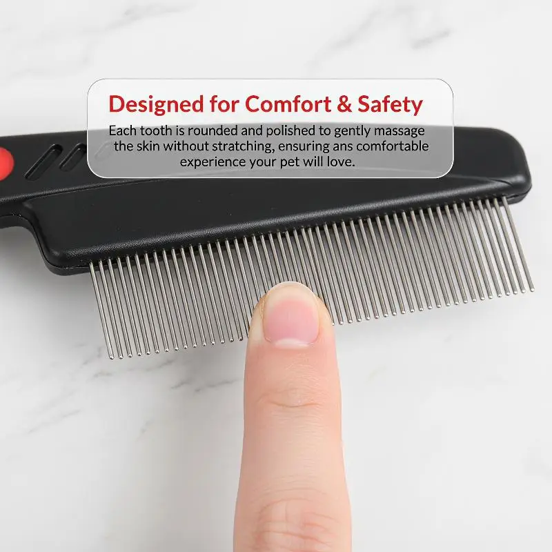 1Pcs Lice Nit Removal Hair Comb Head Lice Comb Stainless Steel Fine Tooth Comb LiceComb Professional Head Lice Hair Brush