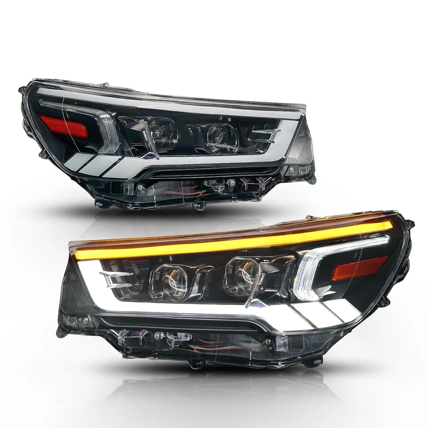 Xds Archaic New Design Car Head Lights IP67 Waterproof Sequential Turning Signal Head Light Lamp For Hilux REVO/ROCCO From China