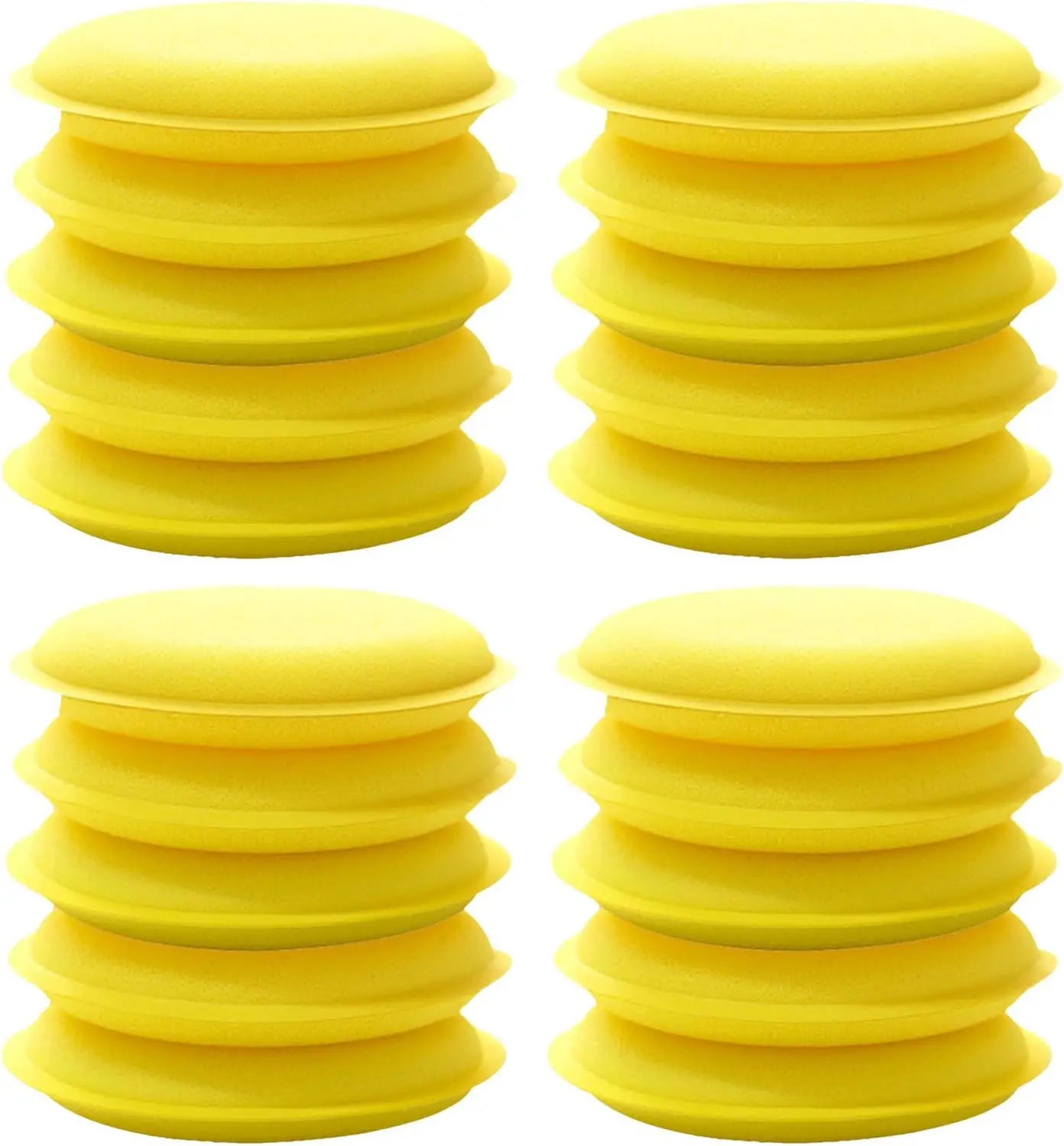 

Mjaie 20 шт. автомобильный восковой аппликатор круглой формы, губка для вощения, полировальная пена, ультра-мягкие подушечки для чистых автомобилей на складе, инструмент-аппликатор Pa