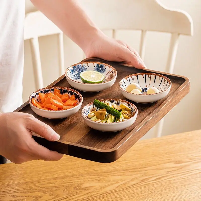 

Ceramic Small Dish Vinegar Dish Household Soy Sauce Seasoning Dish Snack Dish Hot Pot Seasoning Bowl