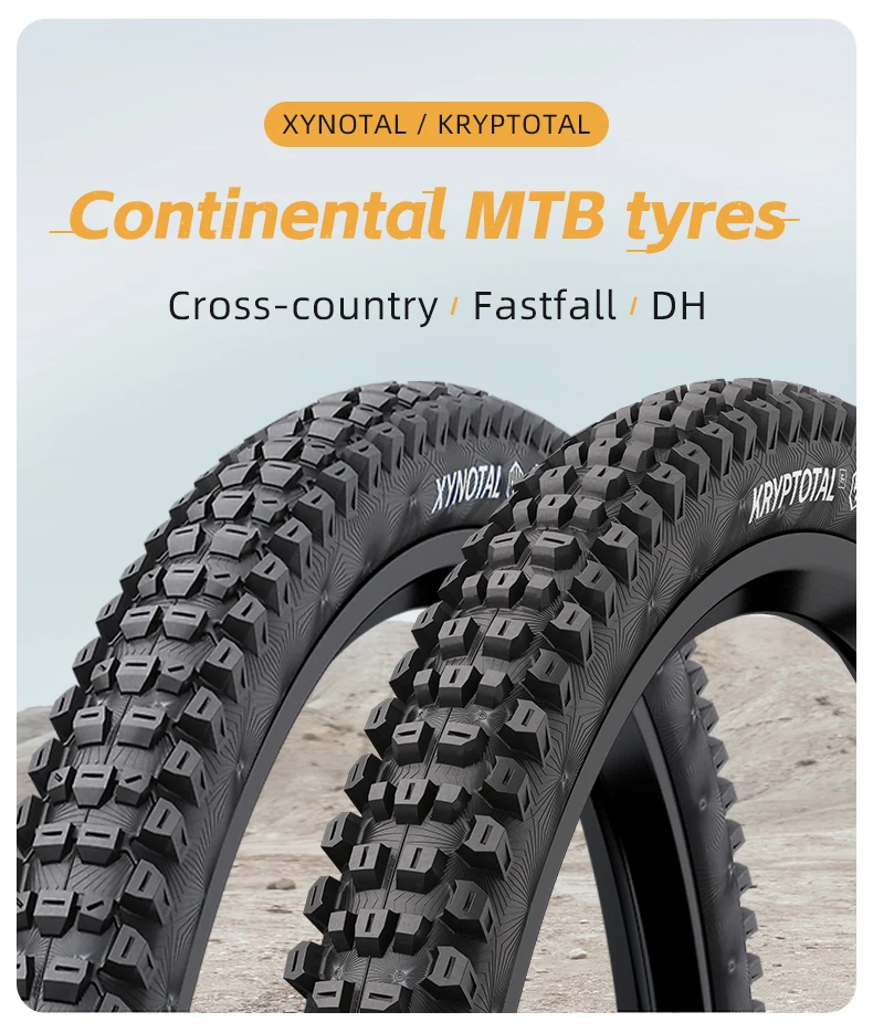 Continental MTB-Reifen Xynota 27,5/29x2,4 3/180 TPI Pannenschutz Mountainbike Faltreifen Schwarz Chili Compound Tubeless – Detail 1