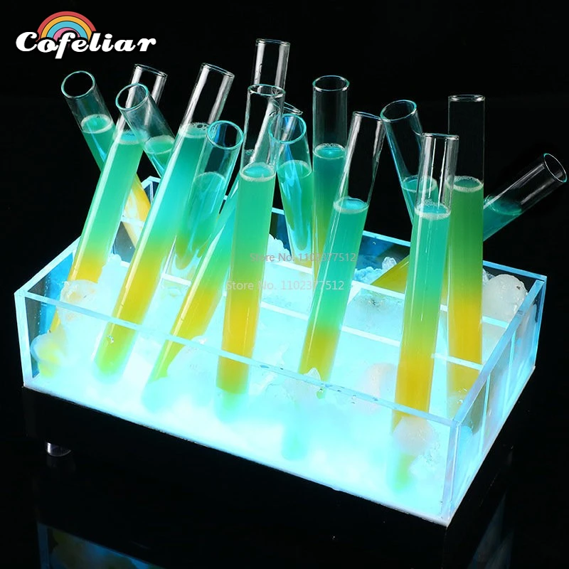 

1/2PCS Test Tube Cocktail Glass Set Bar KTV Night Club Home Party Shot Glasses Tipsy Holder Wine Cup