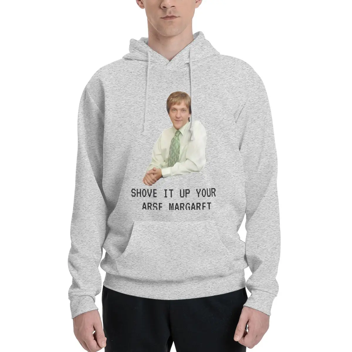 

Mr G Drama, Shove It Up Your Arse Margaret Polyester Hoodie Men's Sweatershirt Warm Dif Colors Sizes