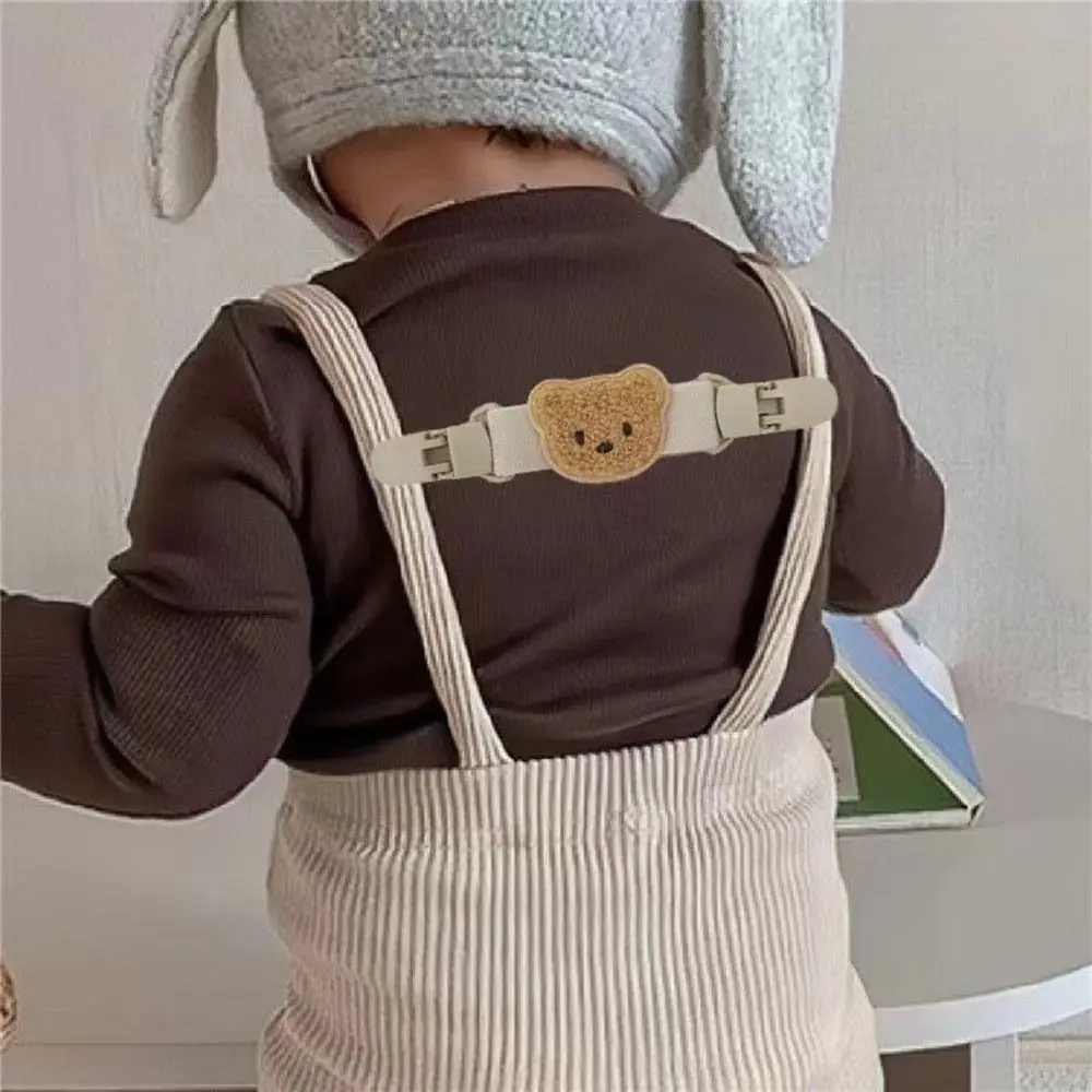 

Elastic Fashion Skirt Anti-slip For Baby Hanging Pants Strap Clip Suspenders Clip Shoulder Clip Bear Strap Clip