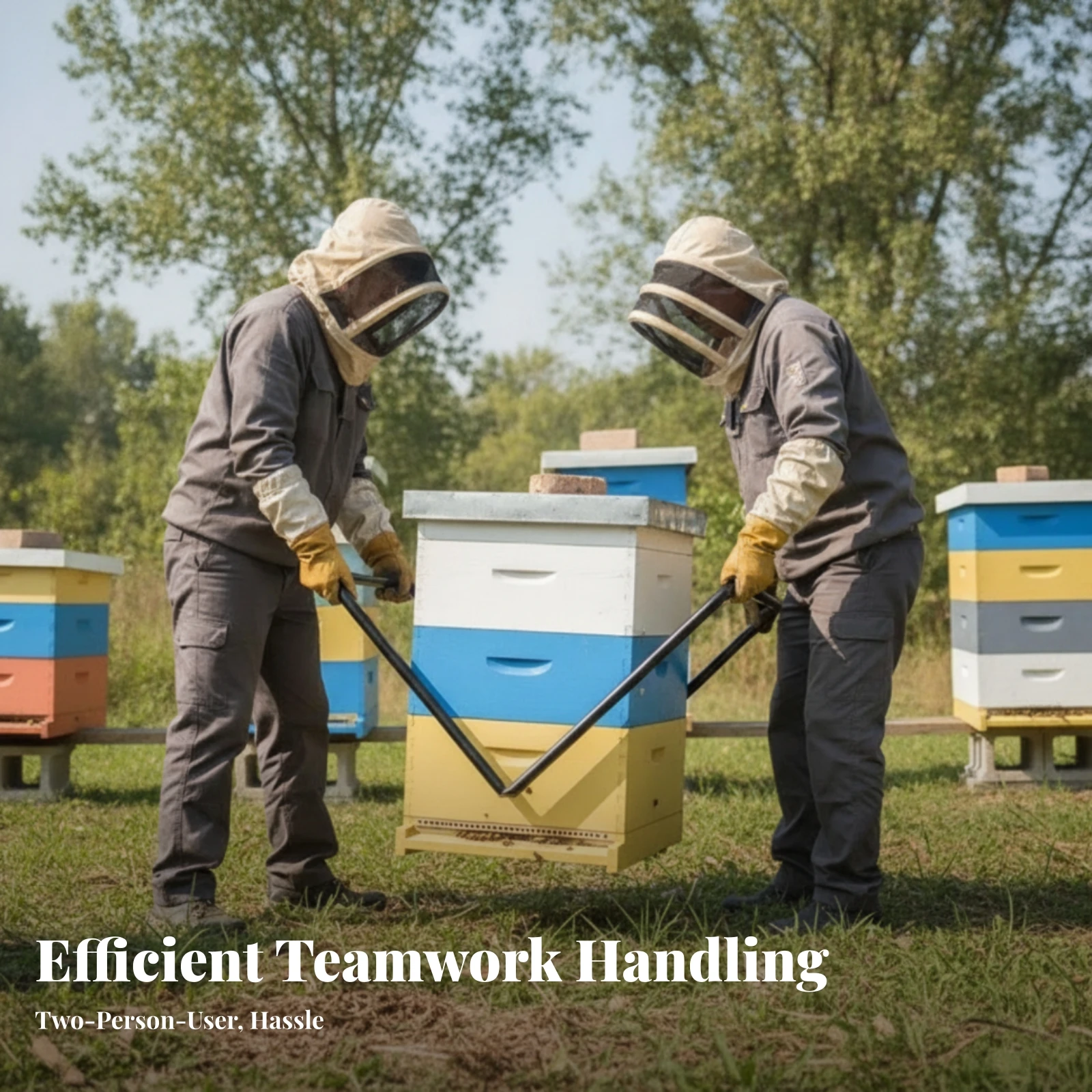 Coated Finish Colony Handling Frame Iron Tubing Outdoor Equipment Bee Colony Moving Stand Beehive Stand