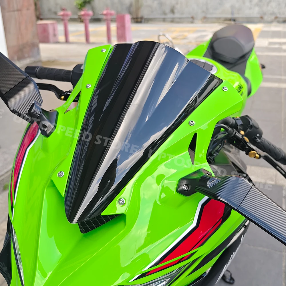 ZX4R ZX4RR ZX25R Motorcycle Windshield For Kawasaki ZX 400R ZX 400RR ZX 250R Windshield Extension Deflector Accessories Parts