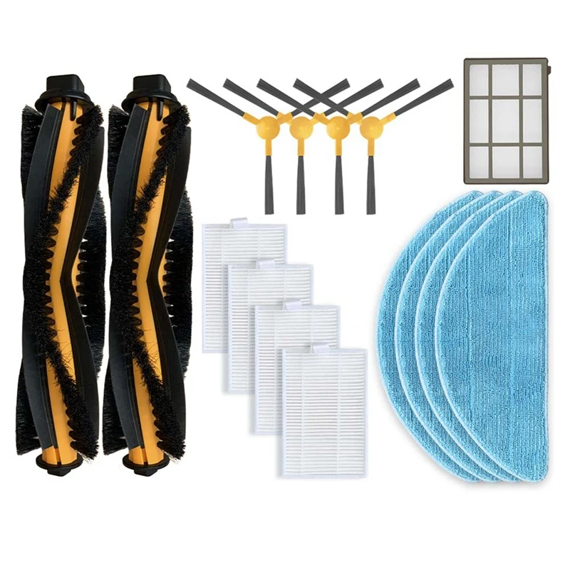 

For Aspirador Robot Qilive Q.5147 Main Roller Brush Side Brush HEPA Filter Mop Cloths Pre-Filter Vacuum Accessories