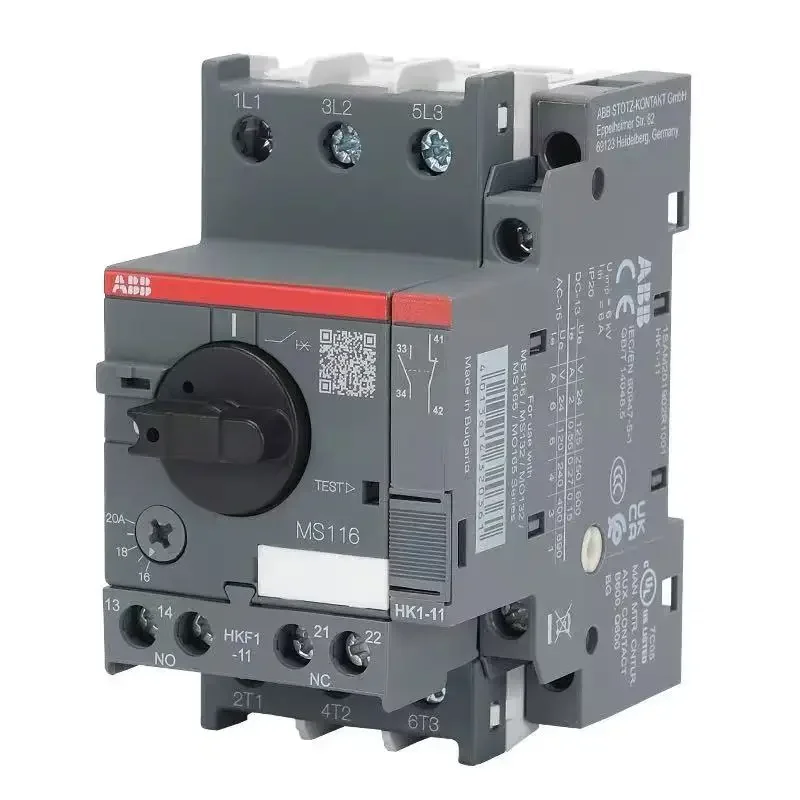 ABB MS116 Motor Starter - Brand New Original with Overload And Short-Circuit Protection