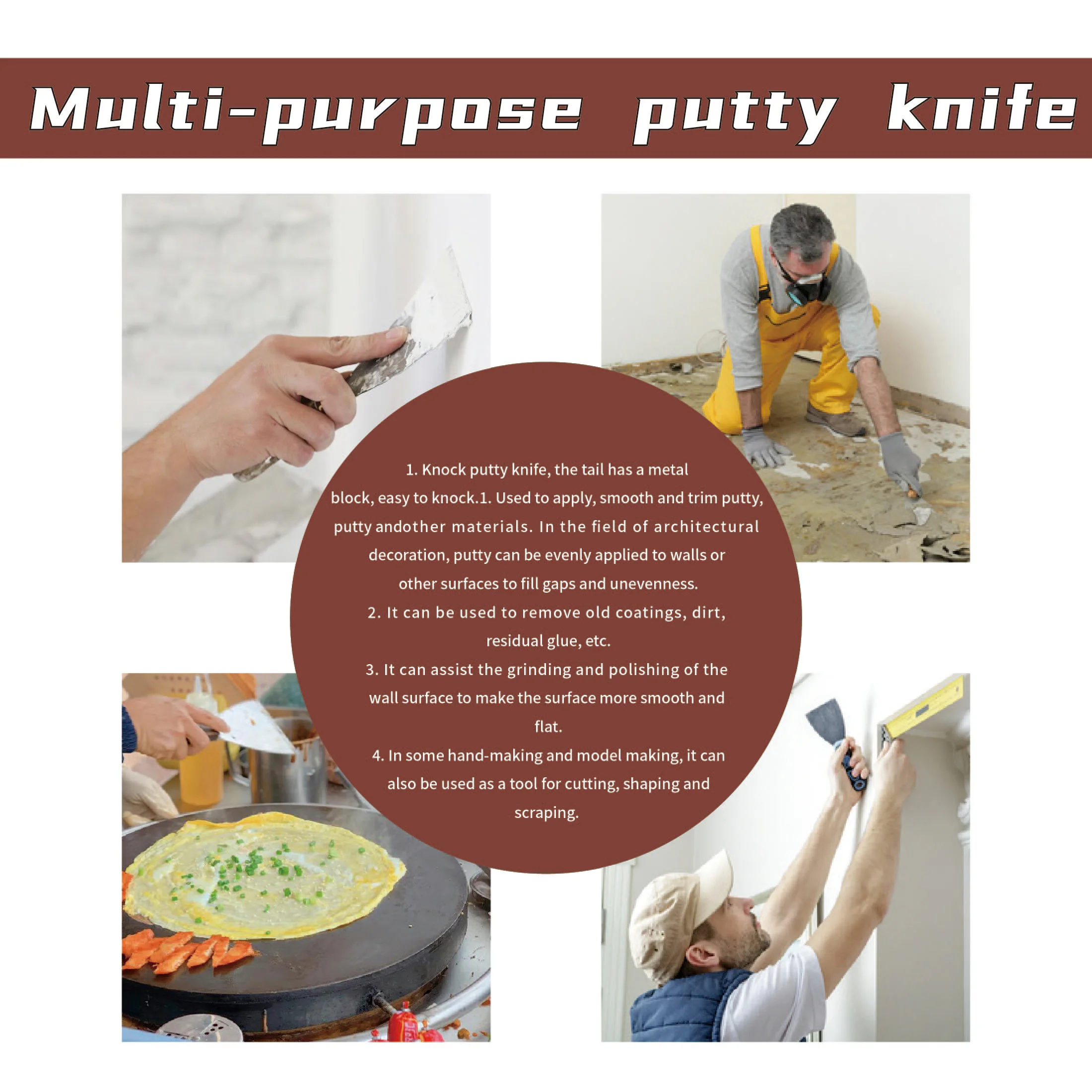 Knockable Putty Knife Tail Metal 2 \