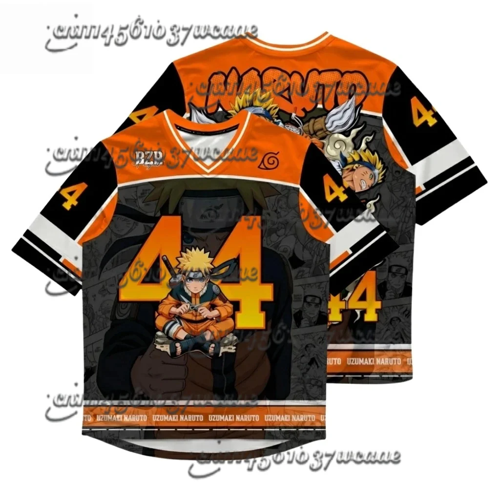 Oversize Naruto Uzumaki Theme T-shirt Universal Esports Jersey Training Clothes Summer New 2026 Family Matching