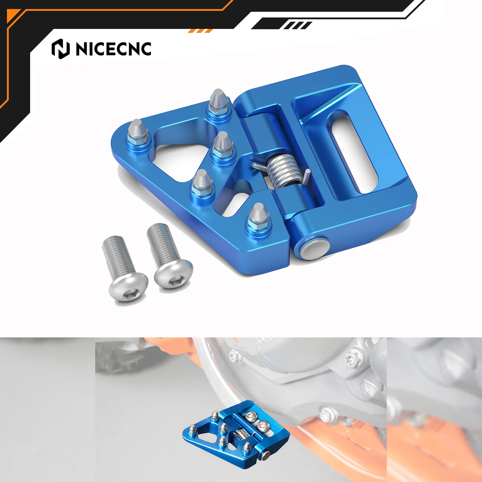 

NICECNC For Husqvarna TE 300 TE 300i TE250i FE 350 FE450 FE501 TE250 FE250 TX 300 2017-2024 Aluminum Rear Brake Pedal Step Tips