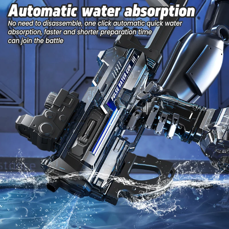 UZI Water Gun Toy Swimming Pool Play Water Adult Shots Games Toy Outdoor Games High Pressure Water Gun Summer Toys for Kid