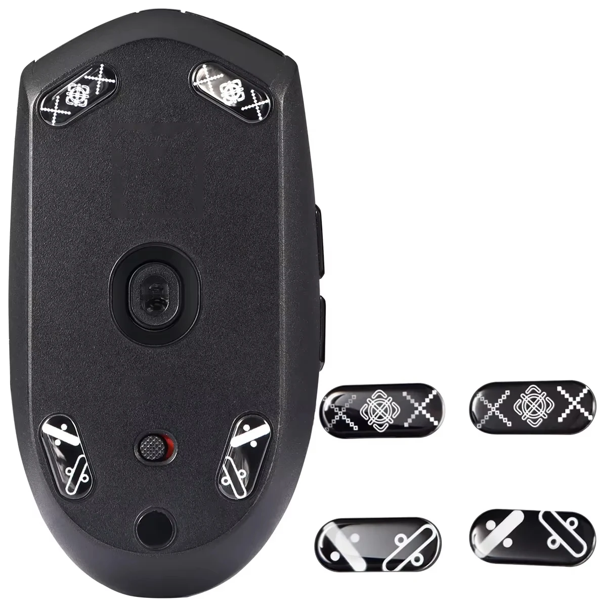Glass Mouse Skates for Logitech G305/G304 Mouse Feet Pads Smooth Durable Game Mouse Accessories (Earth Pattern)