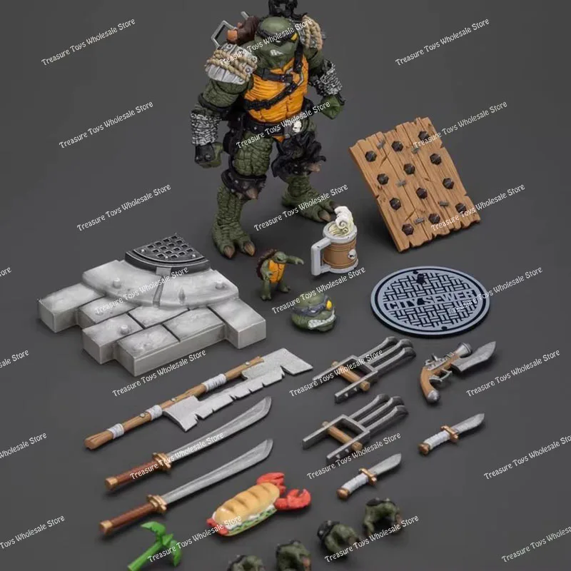 متوفر في المخزون JOYTOY 1/18 TMNT الشكل JT00881 JT01000 JT01017 Krang Slash Tokka أنيمي عمل أرقام التماثيل نماذج اللعب الهدايا #3