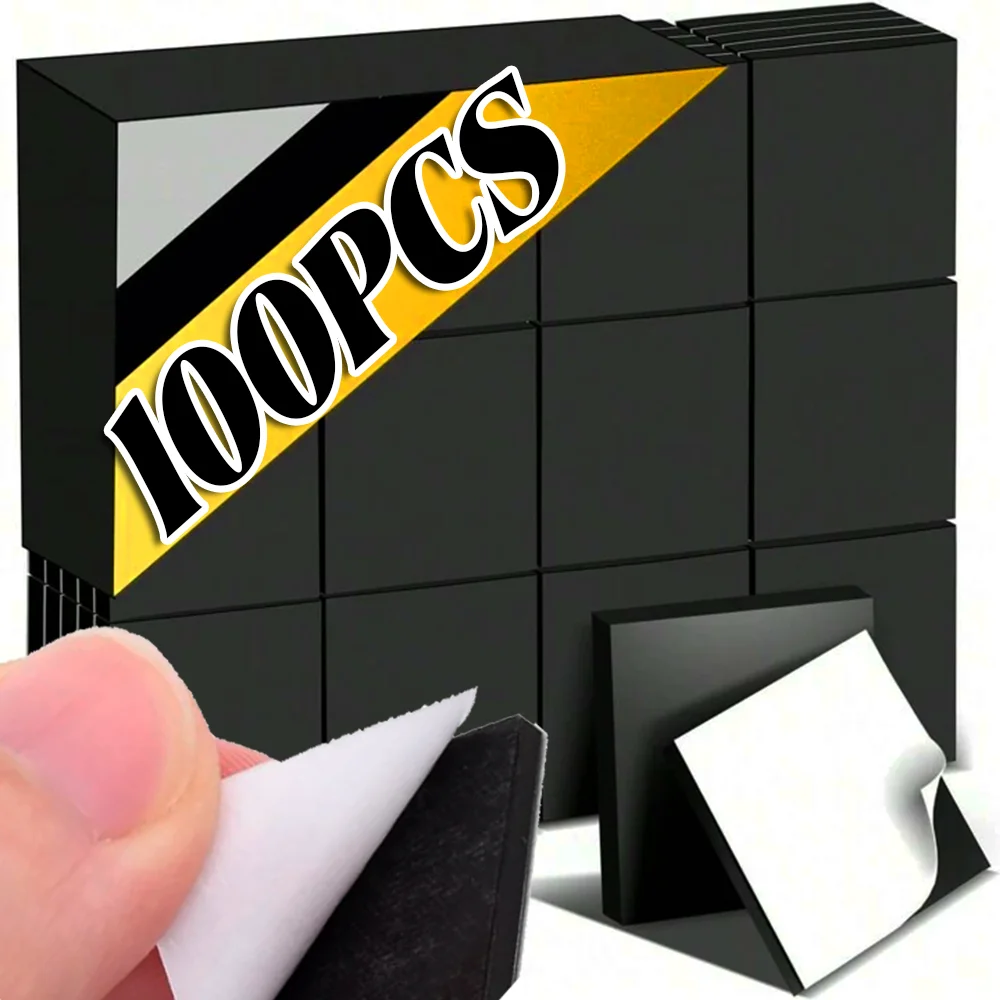 Soft Square Magnet Sticky Magnetic Tape Small Back Self Adhesive Sheets Stickers Black Magnets DIY Craft Household Fridge Decor