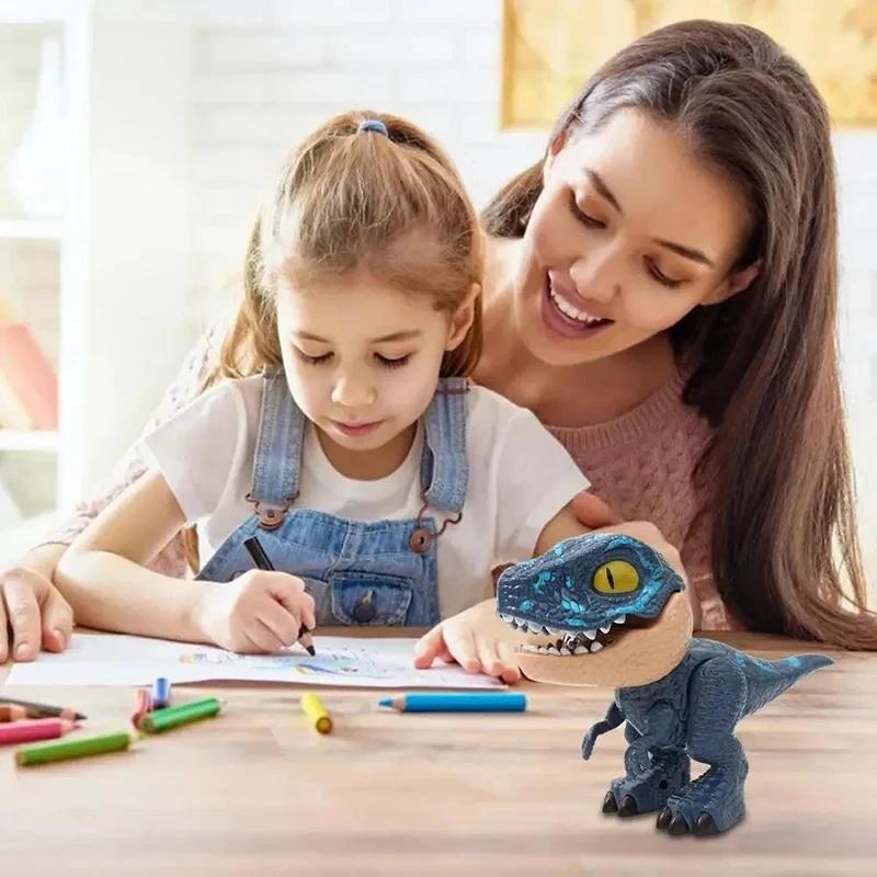 Dinosaur Toy 5-in-1 Pencil Eraser Sharpener Stapler Ruler Student Stationery Set DIY Dinosaurs School Supplies Gifts for Kids