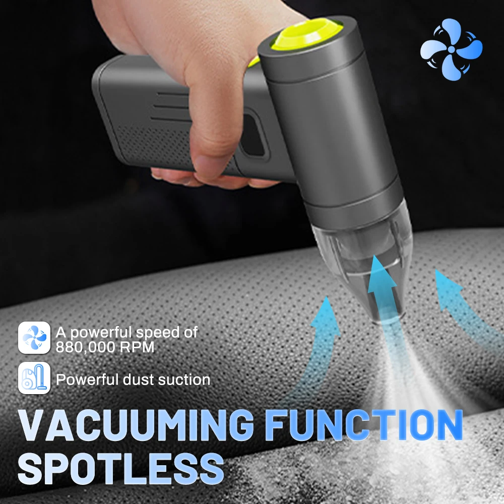 Adjustable Powerful Electric Air Duster Protable Air Duster for Camera Computer Keyboard Car 880000 RPM Air Duster