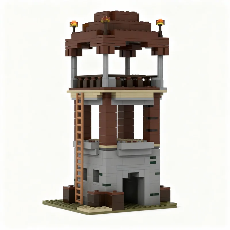 

464pcs MOC Pillager Outpost Fixes My World Model Building Blocks Construction Toy Christmas Gifts DIY Creative Idea Education