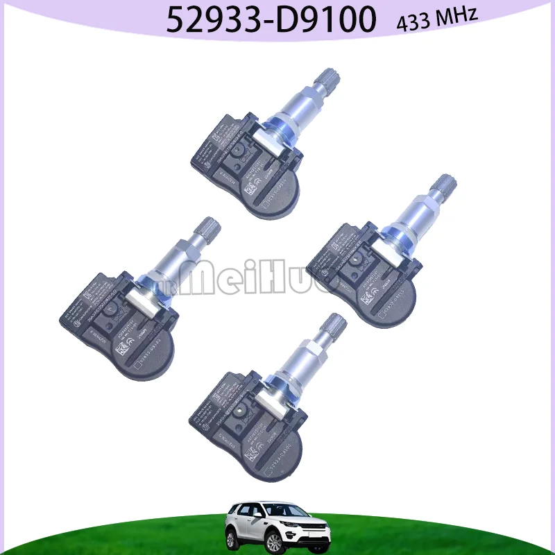 

1/4 шт. 433 МГц 52933-D9100 датчик давления в шинах для Kia Cadenza Mohave Niro Optima Picanto Soul Sportage автомобильный TPMS