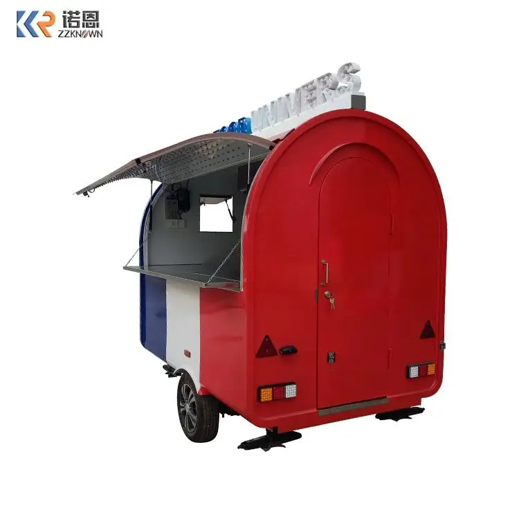 Customized Europe Hot Dog Food Cart Food Trailer