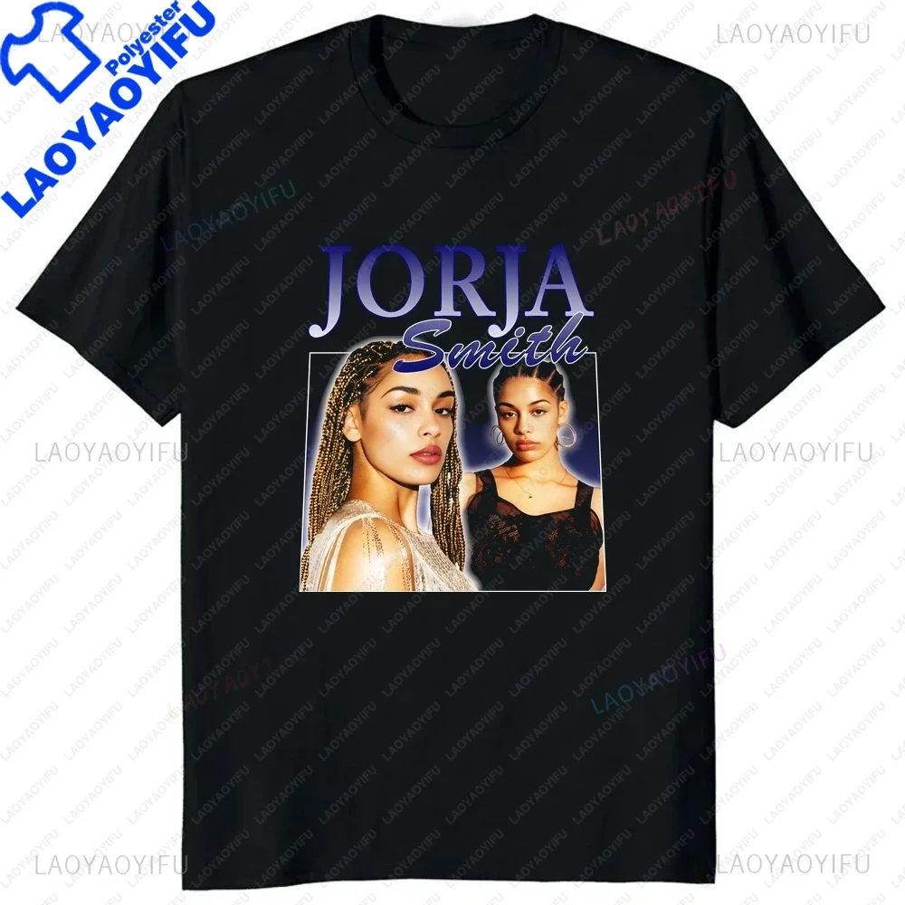 Fashion Print T-shirt Top Singer Jorja Smith Vintage T-shirt Summer Men's and Women's Trendy T-shirt Short Sleeves