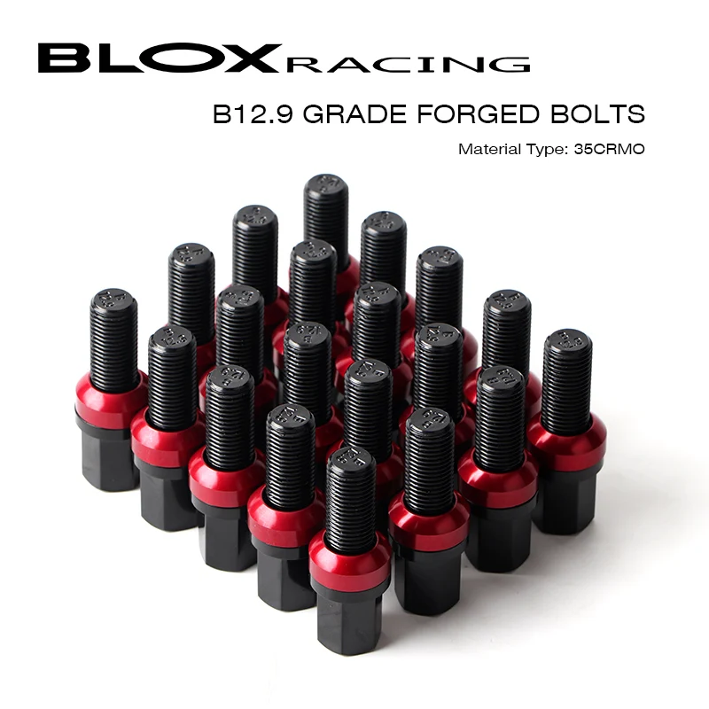 16/20Pieces Wheel B12.9 Grade Forged Bolts Nuts Screw for Benz Audi Porsche VW Golf 5/6/7 CC A4 A5 A6 M14*1.5 14*1.25 15x1.25