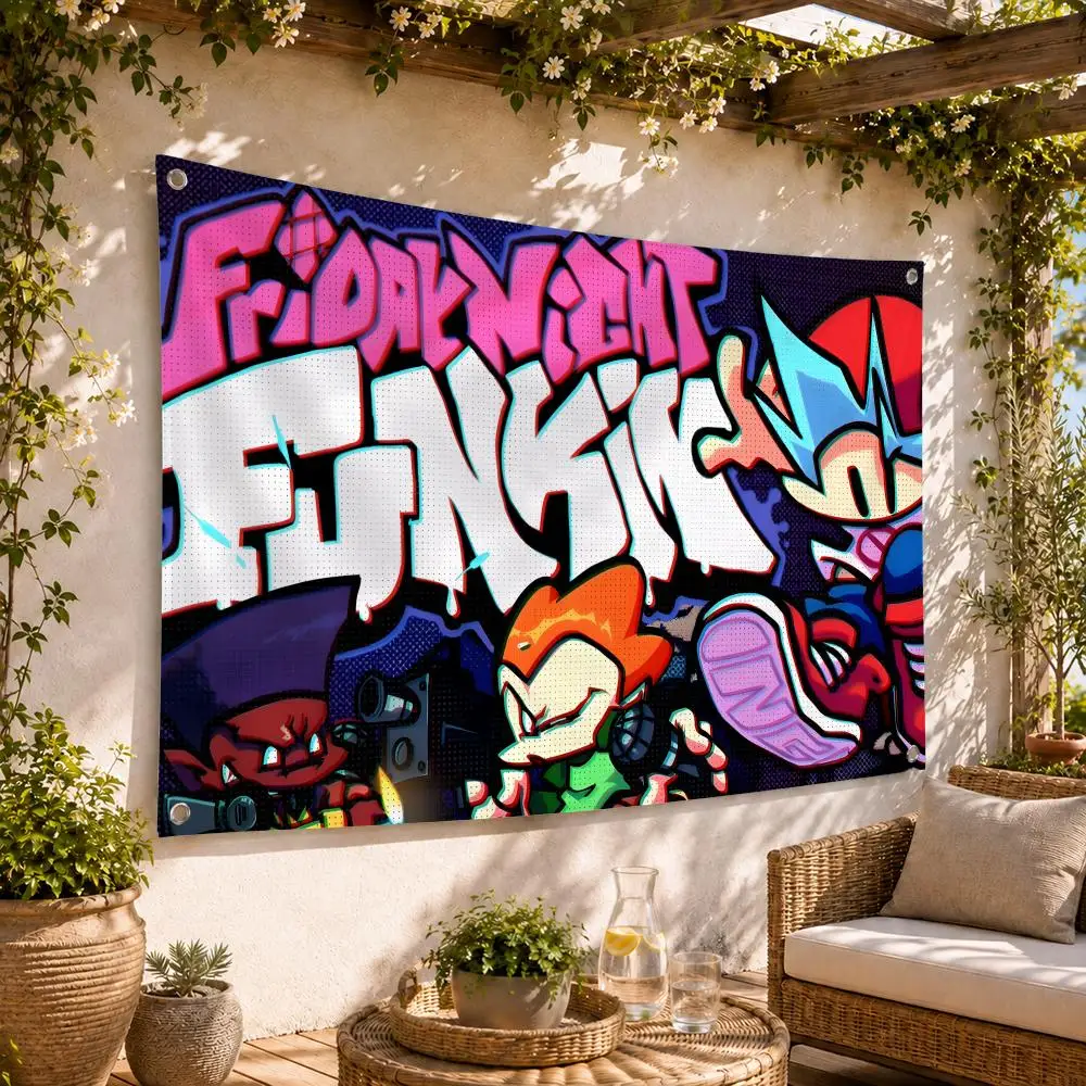 Friday Night Funkin Game Flags Flag Soft skin-friendly Durable Tapestry Outdoor party Home living room bedroom Decoration
