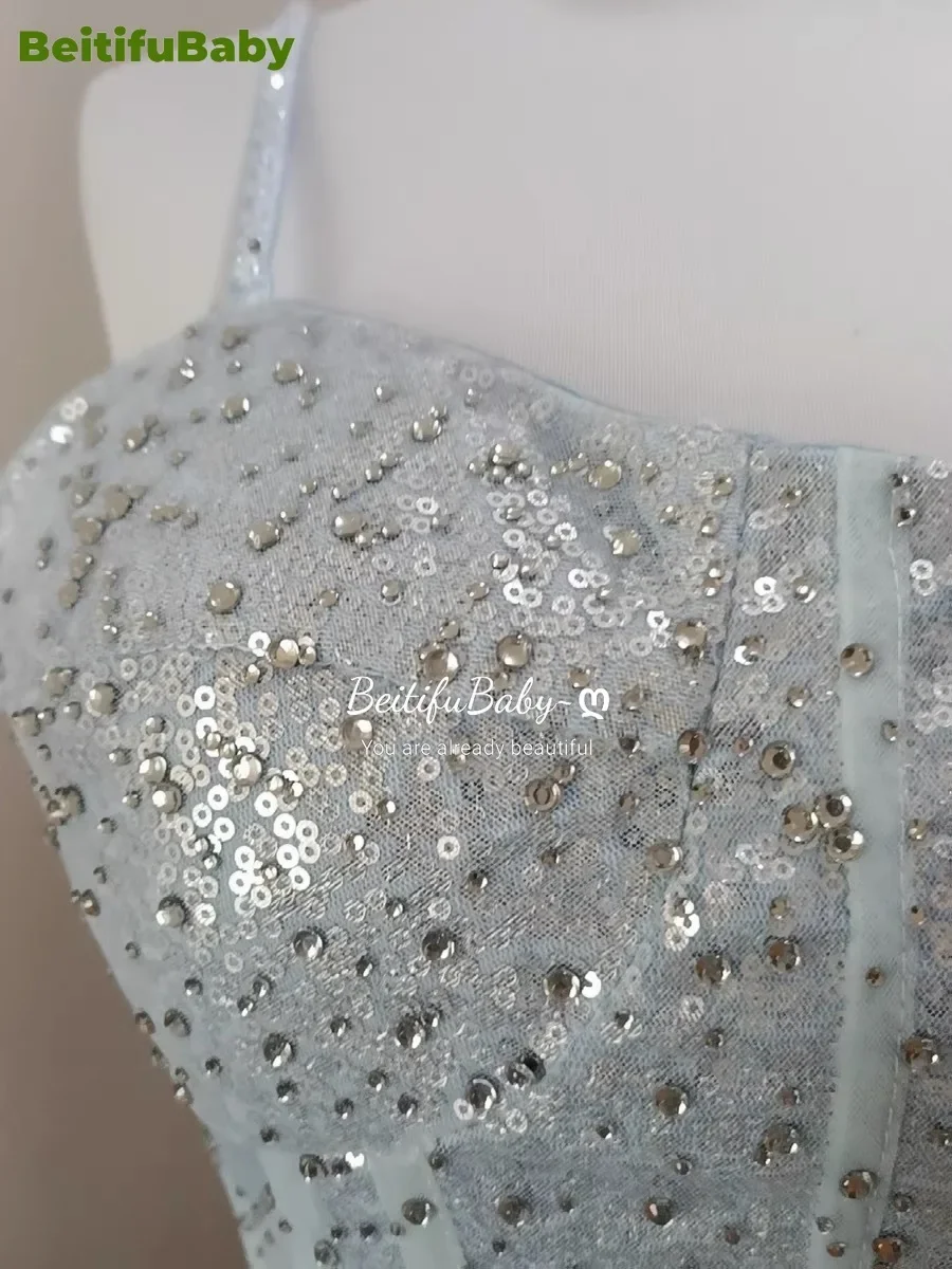 Customized Elegant Women's Evening Dress Palace Style Sling Sequins Fishtail Long Skirt Banquet Wedding Party Dresses for Women