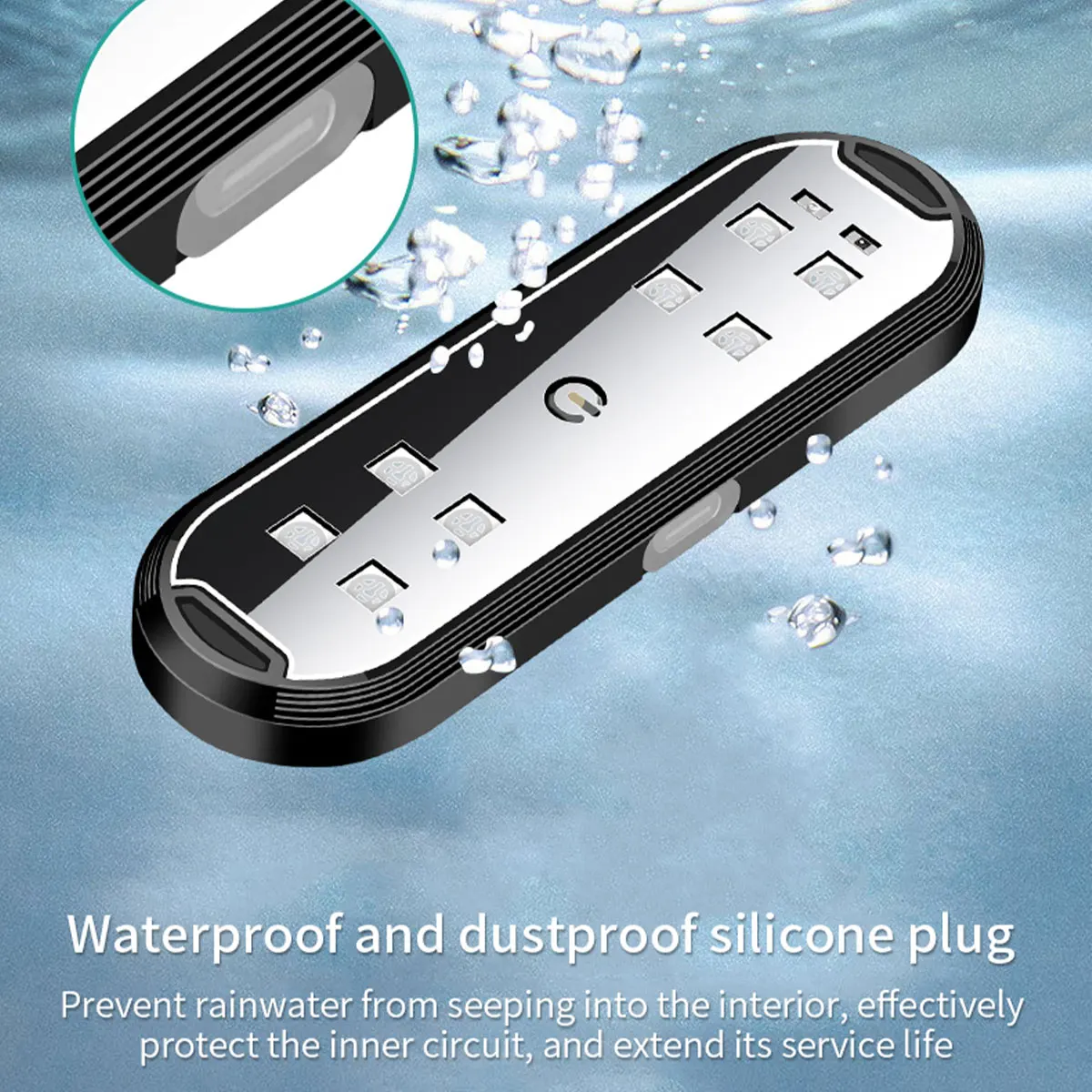 1/2 PCs Car Door Lights LED Welcome Light Magnetic Control USB Charging Auto Open Door Safe Anti-collision Emergency Signal Lamp