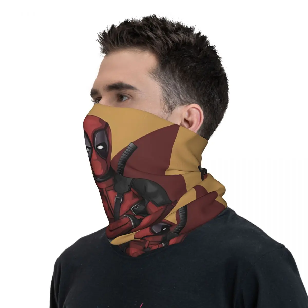 Deadpool Super Hero Bandana y2k Funny Bicycle Mask Riding Fishing Protection Balaclava Pattern Soft Warm Face Cover Mask