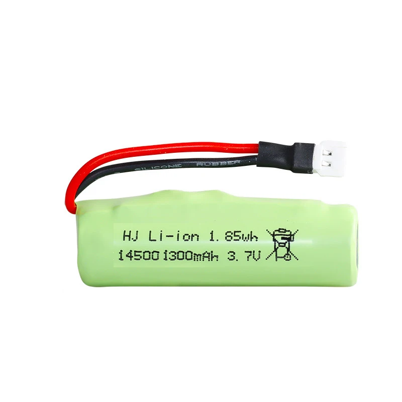 5 STKS 3.7 v 1300 mah lipo batterij 14500 Met SM/XH2.54/2.00 MM/JST Plug Voor RC Stunt Dump Auto JJRC C2 D828 RC Auto Onderdelen