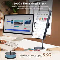 Adjustable Monitor Stand Height Portable Monitor Tablet Holder Up To 24Cm Standing Tablet Bracket Desk Mount Wider Base Hot Sale