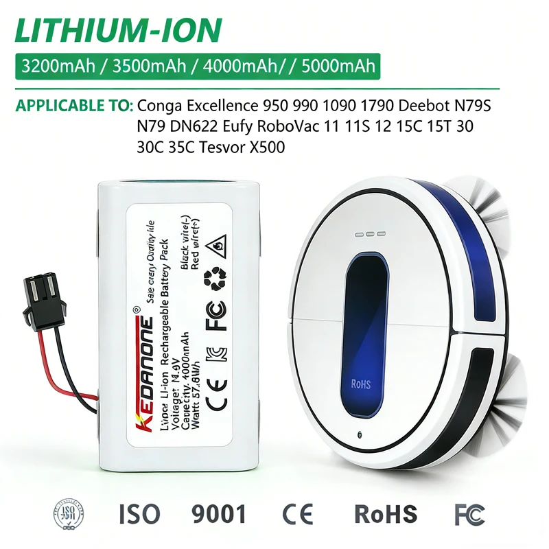 

Аккумулятор 4000 мАч 4INR19/66 INR18650-MF1-4S1P для робота-пылесоса CREATE NETBOT LS23 ENDURANCE