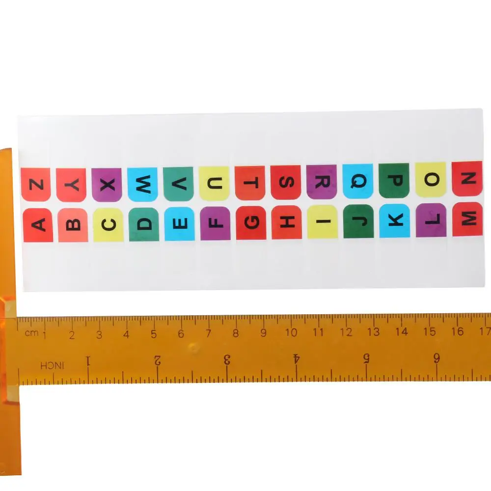 A-Z Sticky Tabs Small Alphabet Multicolor Page Markers Self-Adhesive 208PCS Index Tabs Notebooks