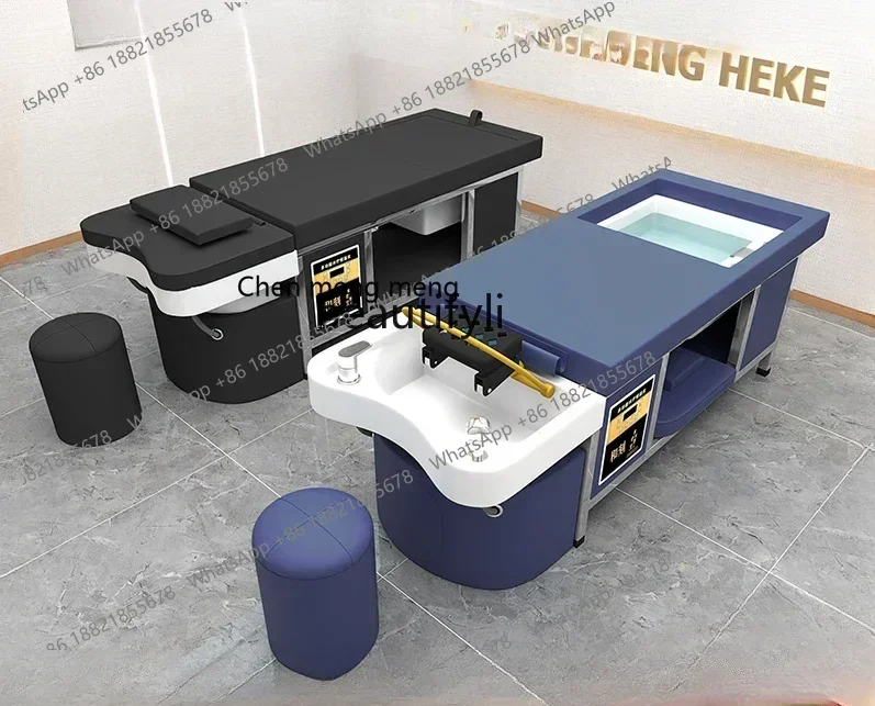 

M178 Thai Massage Foot Massage Bed Multifunctional Shampoo Bed Barber Shop Water Circulation Fumigation Head Treatment Bed