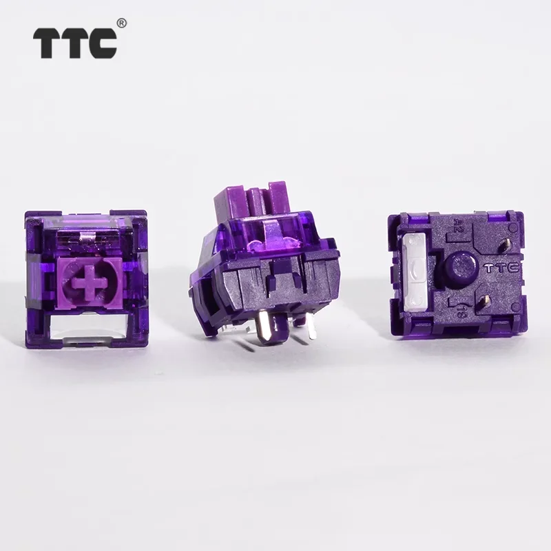 

TTC Flame Purple shaft Flame Snow shaft custom linear switch 42g office game electronic sports mechanical keyboard switch