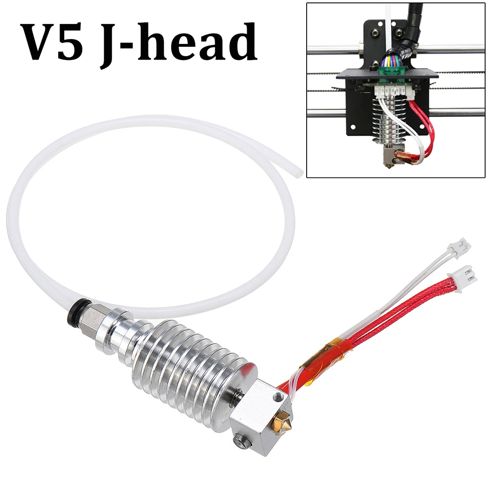 3D Printer 12V V5 j-head Hotend Extruder Kit Heater Hotend Printer Parts for Anycubic I3 Mega Printer Extruder 1.75mm Filament