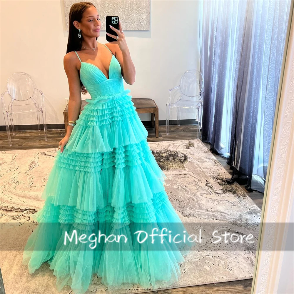 Flowers A Line Prom Gowns Party Dress Sweetheart Formal Evening Gown Multilayers Princess Gowns Vestido De Novia Customized