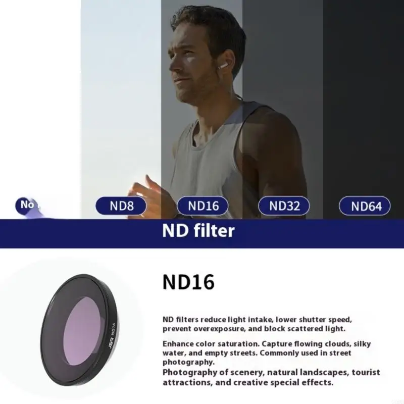 مرشح عدسة G99B لـ 360 GO CPL ND 8 16 32 64 Film Film Filters Cameras Accessories اختياري #5