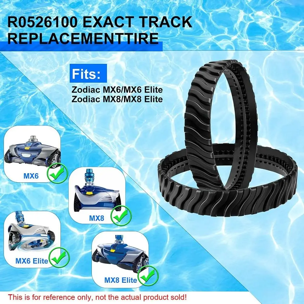 1/2pcs Tracks Tyres Swimming Pool Cleaner Wheel Replace Equipment For Zodiac MX8 MX6 Baracuda R0526100 Cleaning Robot