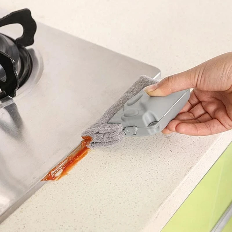 Xiaomi 2-In-1ทำความสะอาดเครื่องมือ Creative ทำความสะอาดผ้าแปรง Windows สล็อตแปรงทำความสะอาด Groove แปรงมัลติฟังก์ชั่