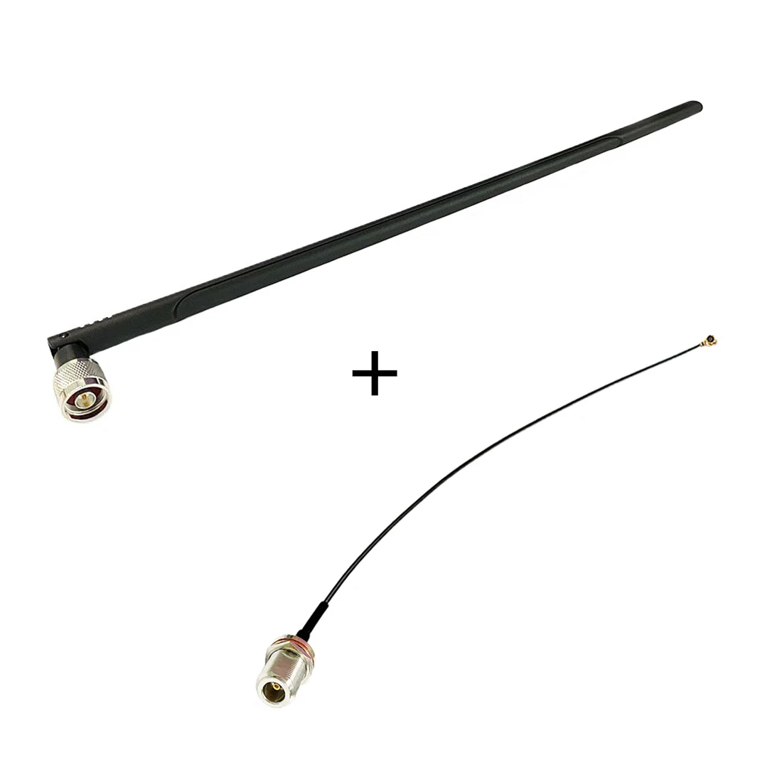 Wifi Antenne 2.4Ghz 5dbi Hoge Versterking Met Omni N Mannelijke Connector Signaalversterker + N Vrouw Naar Ipx Connector Kabel Groothandel