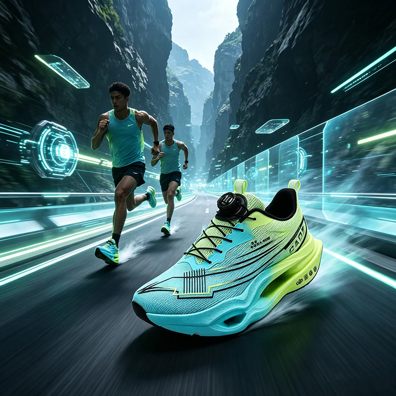 

Running Shoes Men High Quality Full Palm Carbon Plate Cushion Professional ​Training Shoes Lightweight Wear-Resistant Sneakers