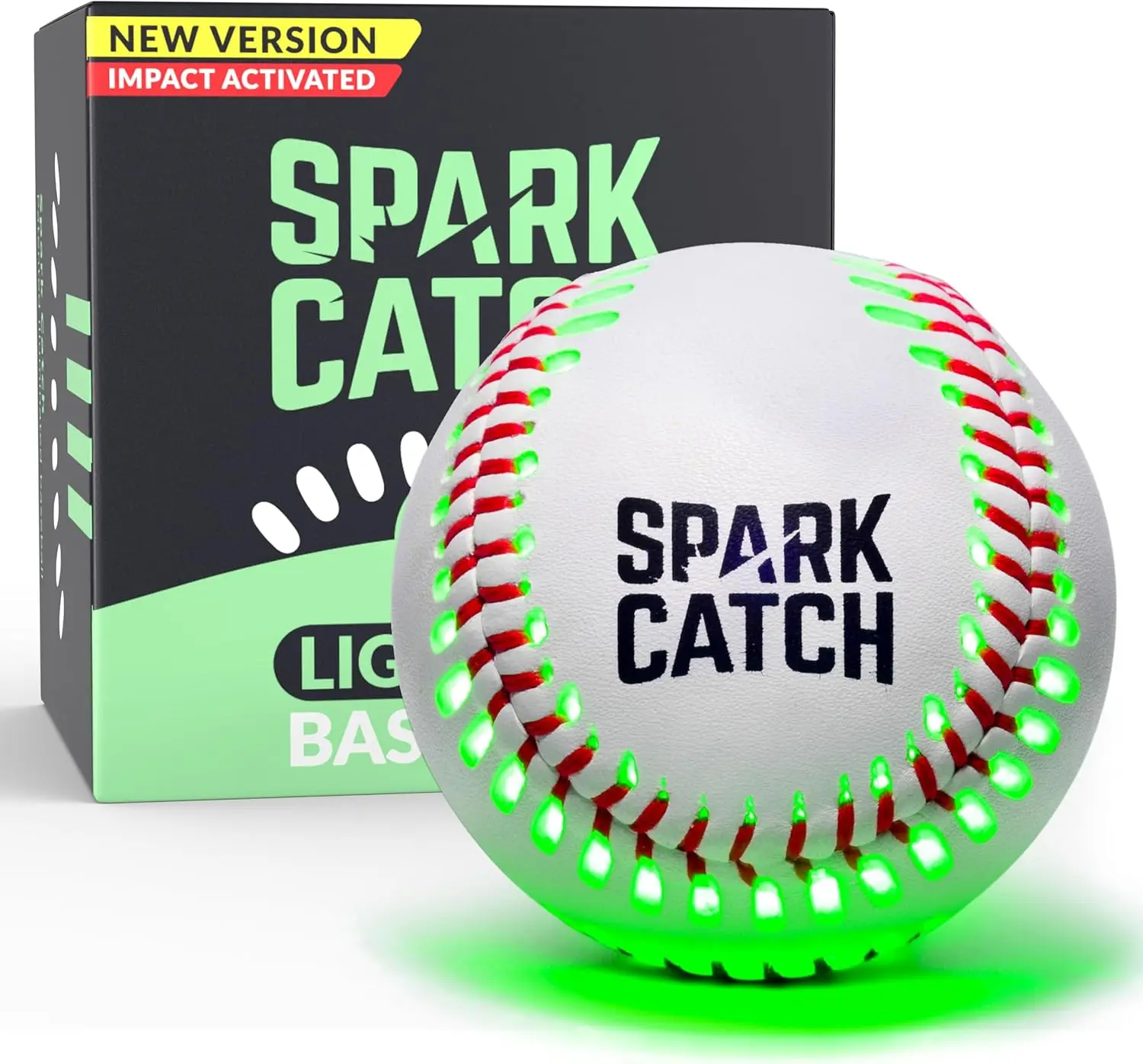

Glow in Dark Light Up Baseball, Impact Activated LED Sports Gear for Kids Teens All Ages Gift Ideas